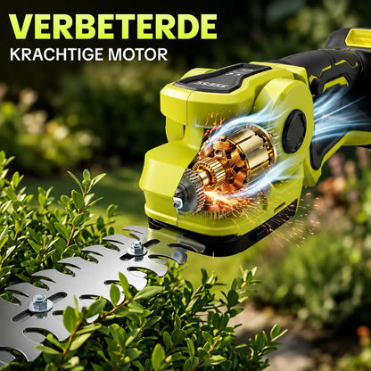 Velnator Draadloze Heggenschaar – 20V Elektrische Grasschaar & Handheld Grasmaaier, 2-in-1 Snoeischaar