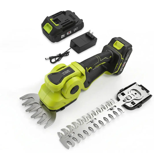 Velnator Draadloze Heggenschaar – 20V Elektrische Grasschaar & Handheld Grasmaaier, 2-in-1 Snoeischaar
