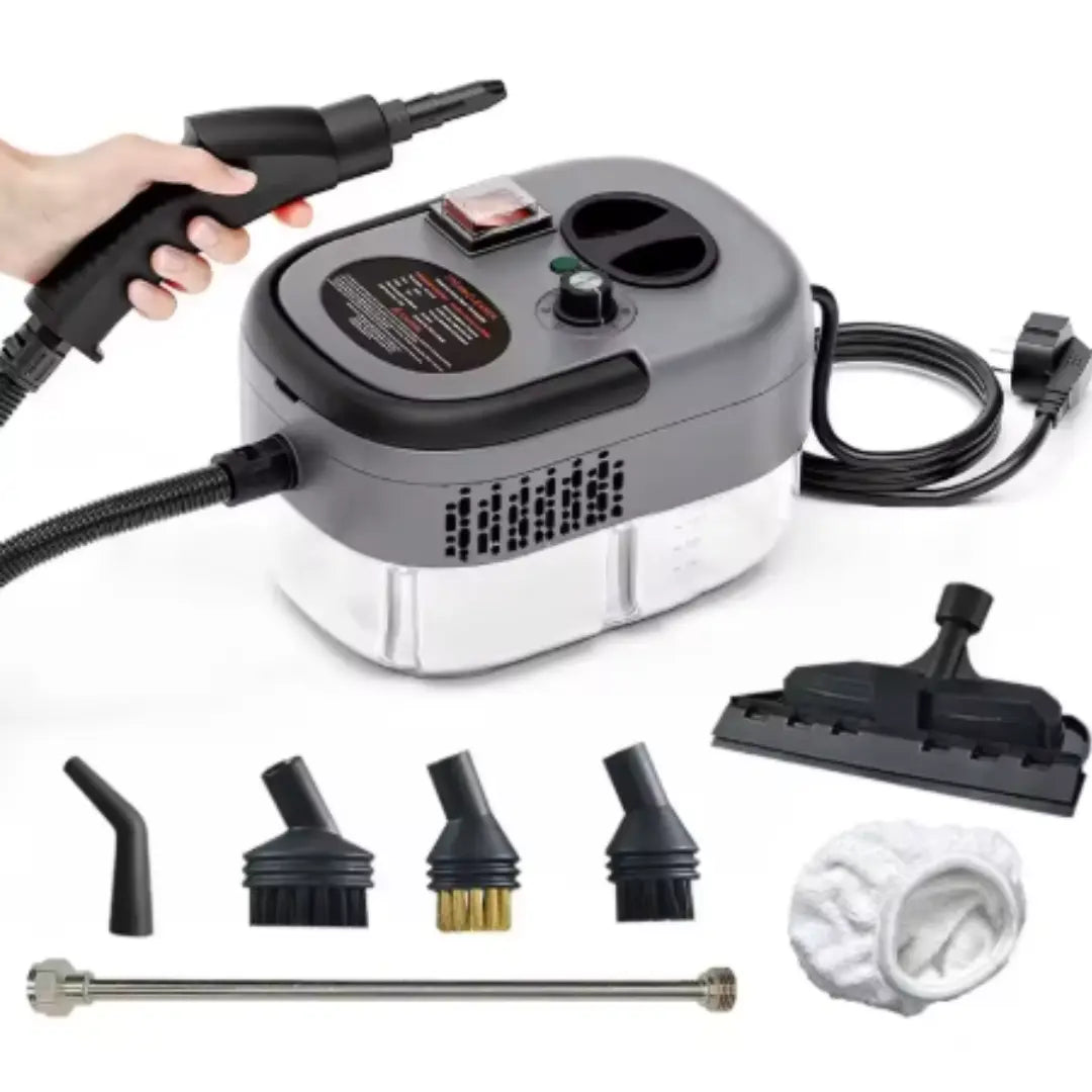 Velnator T6 Dampfreiniger, 2500W Handdampfreiniger, Hochtemperatur-Dampfreinigungsgerät, tragbarer Dampfreiniger, 6-Gang-Dampfreiniger, 3 Reinigungsbürsten, für Küchenmöbel, Badezimmer