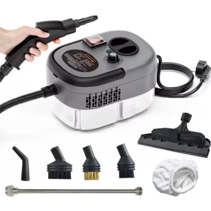 Velnator T6 Dampfreiniger, 2500W Handdampfreiniger, Hochtemperatur-Dampfreinigungsgerät, tragbarer Dampfreiniger, 6-Gang-Dampfreiniger, 3 Reinigungsbürsten, für Küchenmöbel, Badezimmer