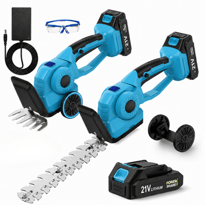 Velnator R6 Accu Heggenschaar – 20V Elektrische Grasschaar & Handgrasmaaier, 2-in-1 Snoeischaar
