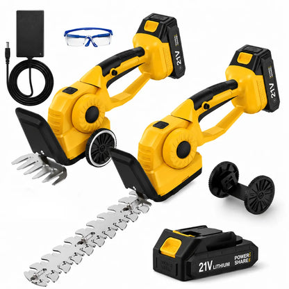 Velnator R6 Accu Heggenschaar – 20V Elektrische Grasschaar & Handgrasmaaier, 2-in-1 Snoeischaar