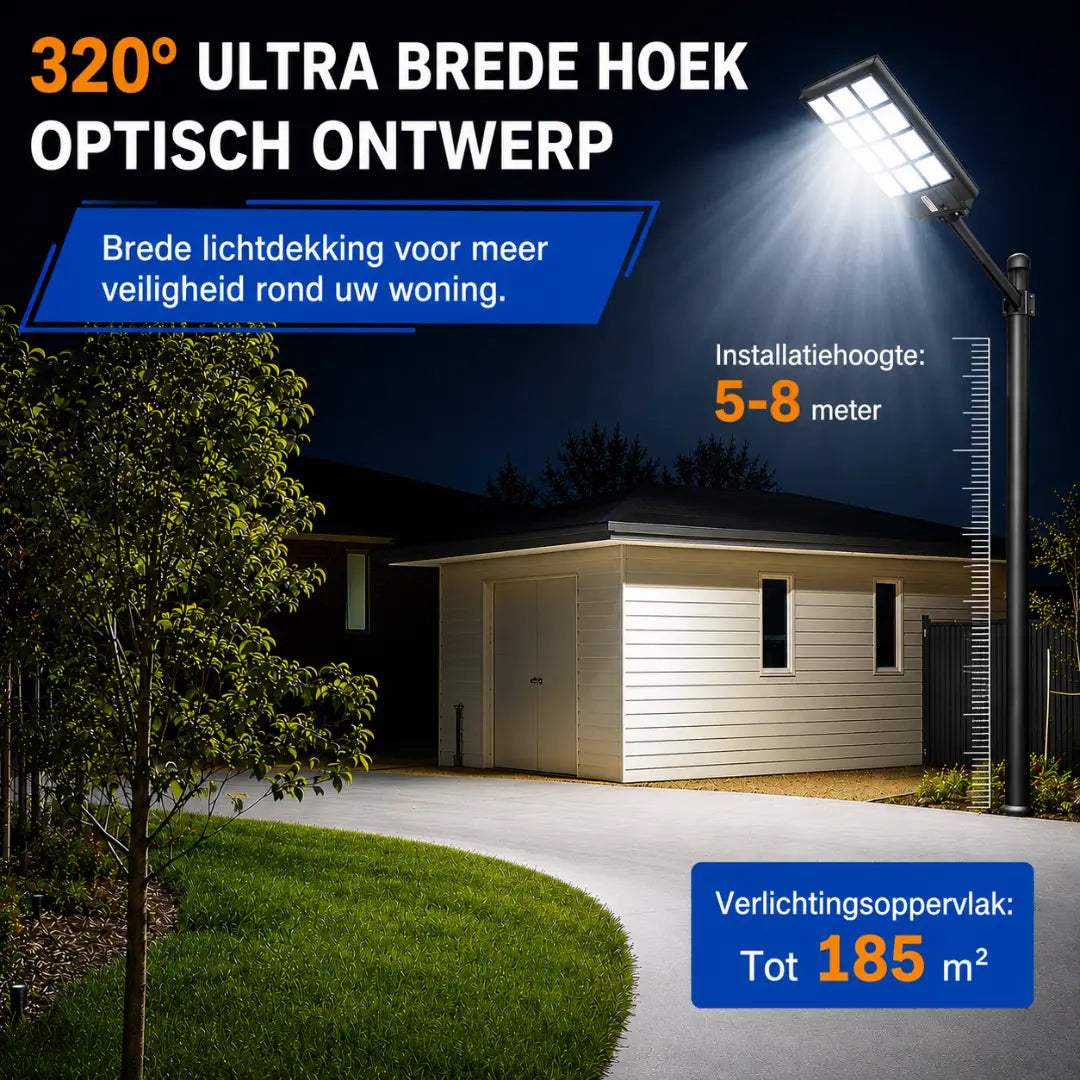 Velnator BF92X Zonne-Buitenlampen LED Schijnwerper met Bewegingssensor Afstandsbediening Straatlamp voor Tuin Pad Veranda Buitenverlichting
