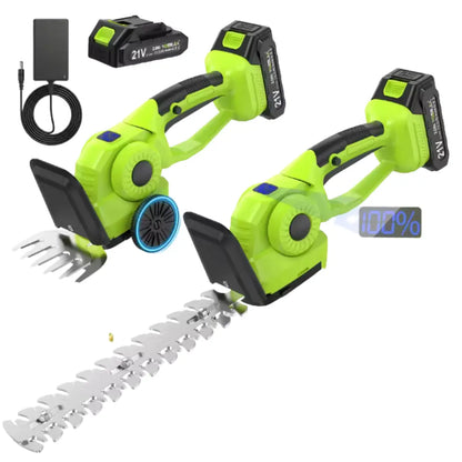 Velnator R6 Cordless Hedge Trimmer – 20V Electric Grass Shears & Handheld Lawn Mower, 2-in-1 Pruning Shears