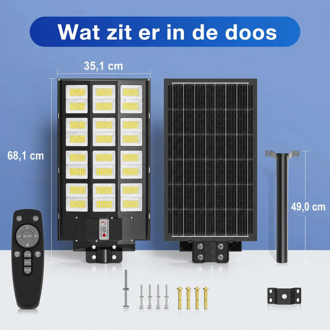 Velnator BF92X Zonne-Buitenlampen LED Schijnwerper met Bewegingssensor Afstandsbediening Straatlamp voor Tuin Pad Veranda Buitenverlichting