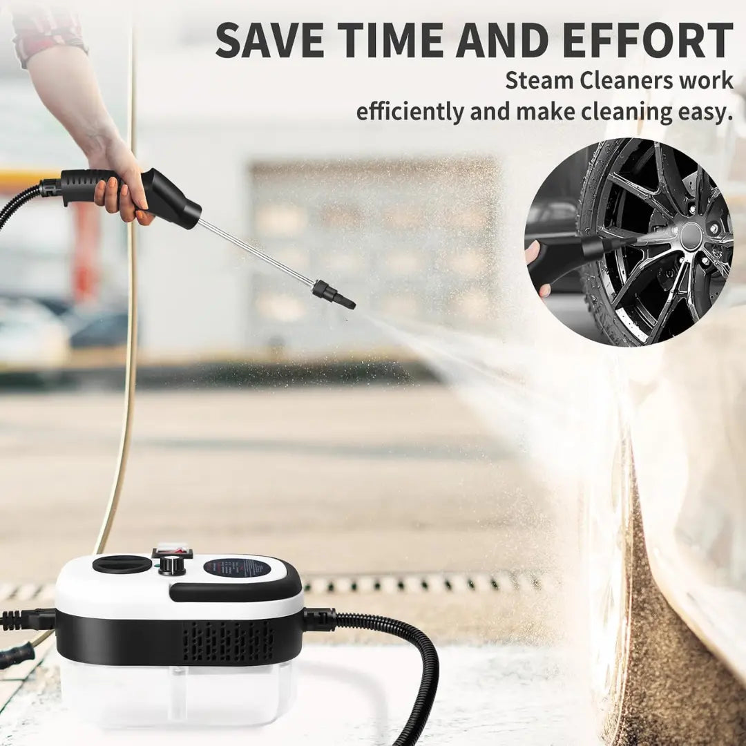 Velnator T6 Steam Cleaner, 2500W Handheld Steam Cleaner, High-Temperature Steam Cleaning Device, Portable Steam Cleaner, 6-Speed Steam Cleaner, 3 Cleaning Brushes, for Kitchen Furniture, Bathroom