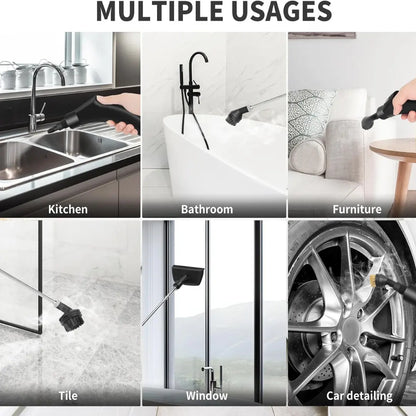 Velnator T6 Steam Cleaner, 2500W Handheld Steam Cleaner, High-Temperature Steam Cleaning Device, Portable Steam Cleaner, 6-Speed Steam Cleaner, 3 Cleaning Brushes, for Kitchen Furniture, Bathroom