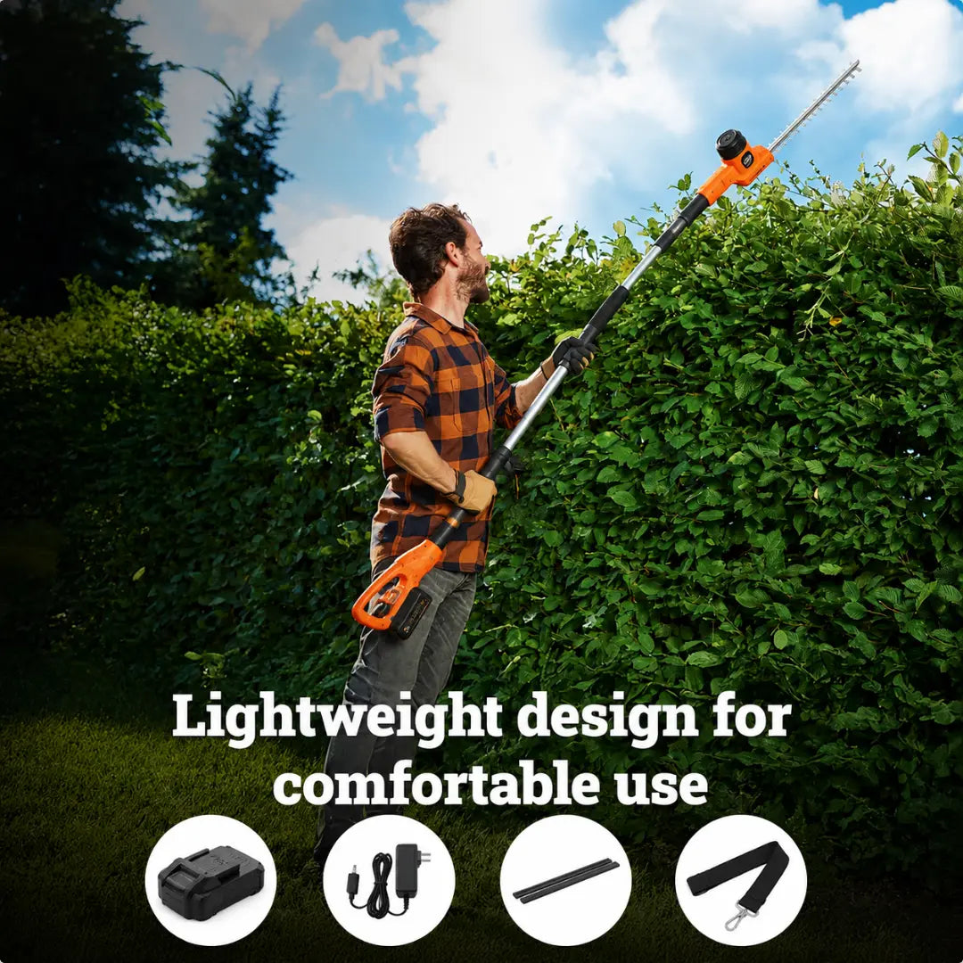 VELNATOR H60 ExtendPro Cordless Pole Hedge Trimmer