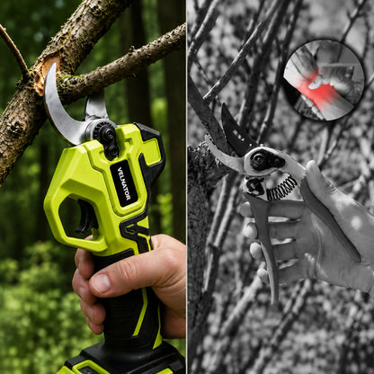 Velnator S26 Brushless Electric Scissor Garden Trimmer 30mm Cutting Electric Pruning Shears + Free Battery + Charger