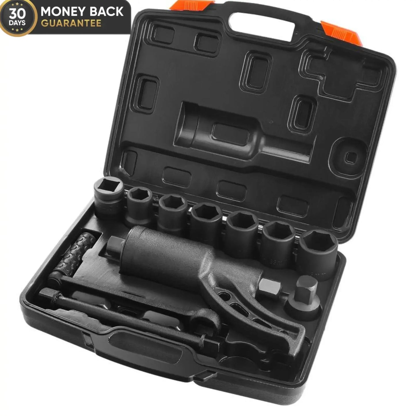 VELNATOR M25 Torque Multiplier Torque Wrench 25.4mm Ratio 1:58 Force Multiplier with 4 Sockets Alloy Steel Torque Multiplier Box for Removing Wheel Nuts, Garage