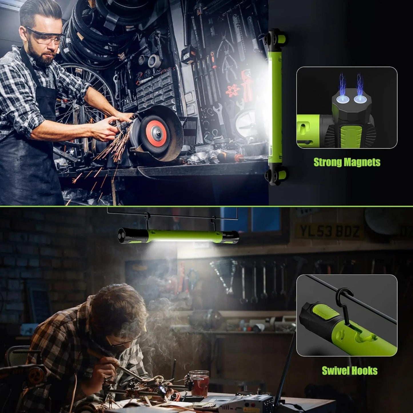 Velnator LumaBar R2500 Mechanic Work Light™ R2500 – Rechargeable Magnetic Under Hood Work Light