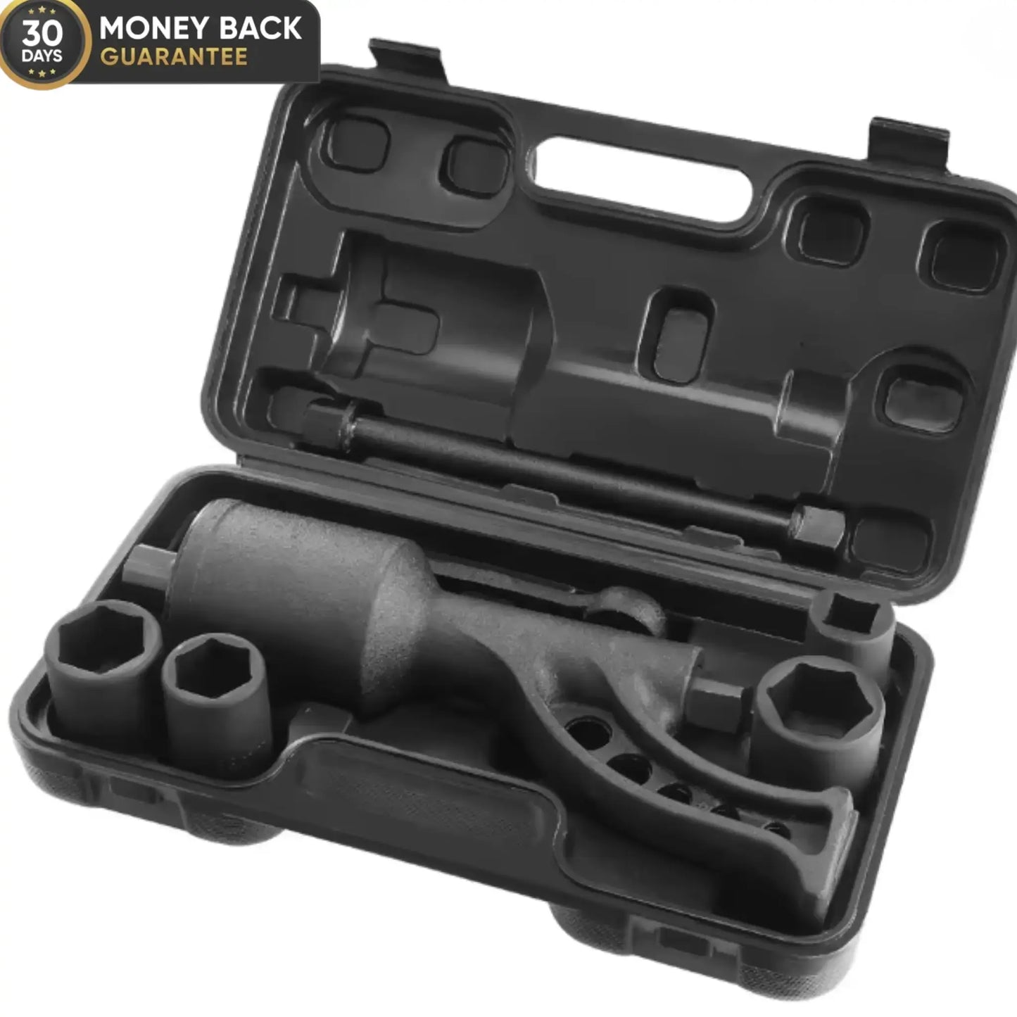 VELNATOR M25 Torque Multiplier Torque Wrench 25.4mm Ratio 1:58 Force Multiplier with 4 Sockets Alloy Steel Torque Multiplier Box for Removing Wheel Nuts, Garage