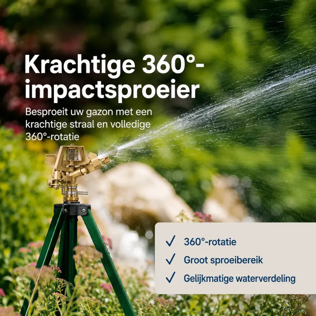 Velnator Verstelbare 360° Tuinsproeier – Groot Bereik