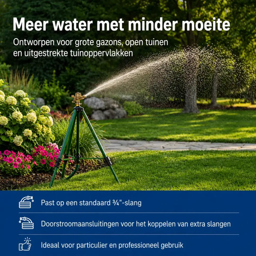 Velnator Verstelbare 360° Tuinsproeier – Groot Bereik