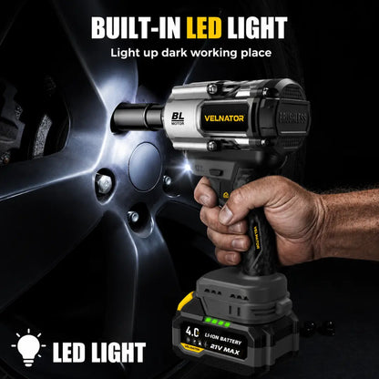 VELNATOR RT3 3-in-1 Impact Wrench & Cordless Drill & Screwdriver Brushless  High Torque Impact Gun Car Power Tools
