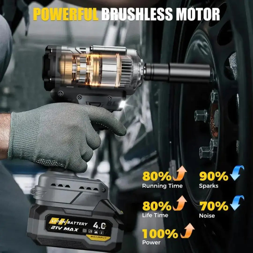VELNATOR RT3 3-in-1 Impact Wrench & Cordless Drill & Screwdriver Brushless  High Torque Impact Gun Car Power Tools