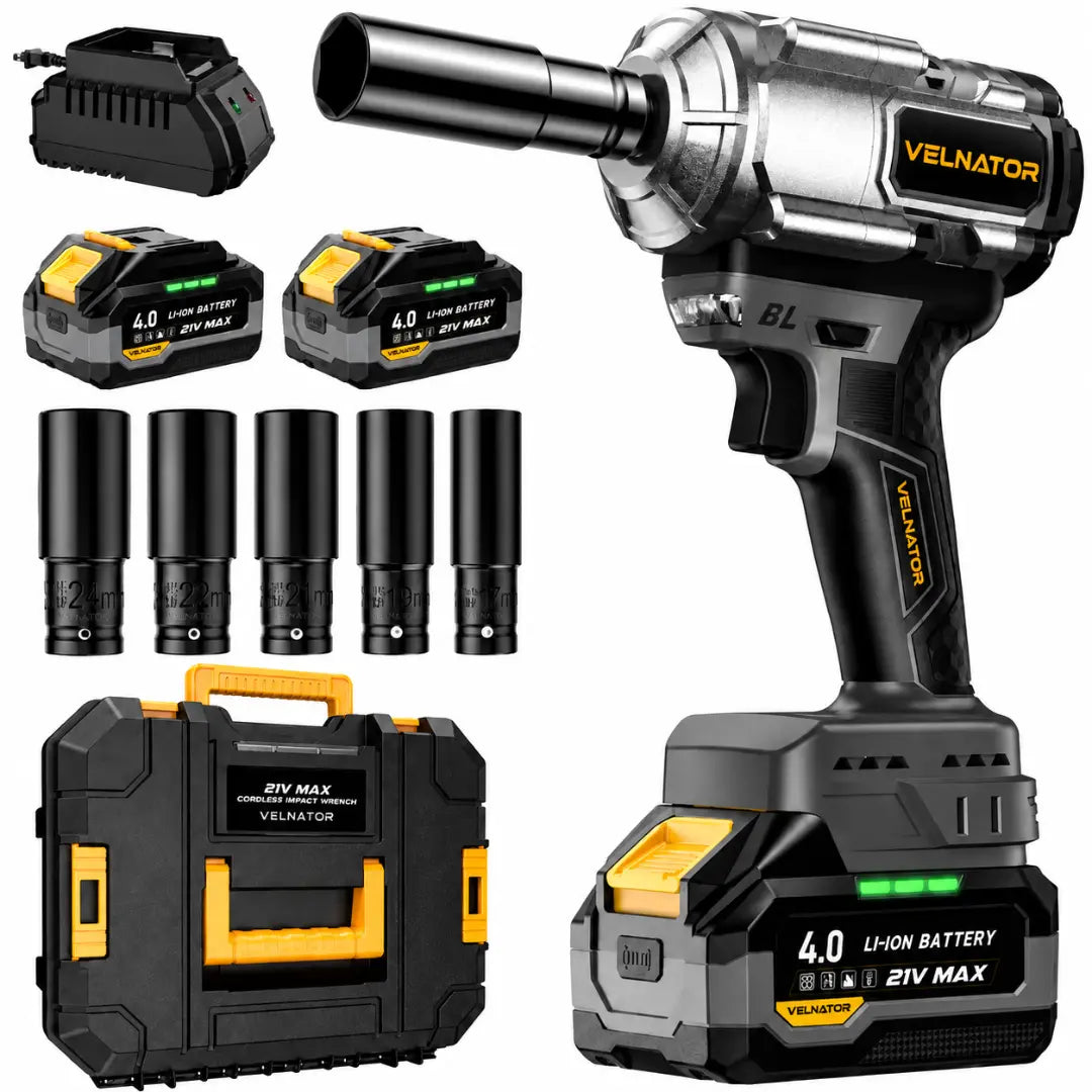 VELNATOR RT3 3-in-1 Impact Wrench & Cordless Drill & Screwdriver Brushless  High Torque Impact Gun Car Power Tools