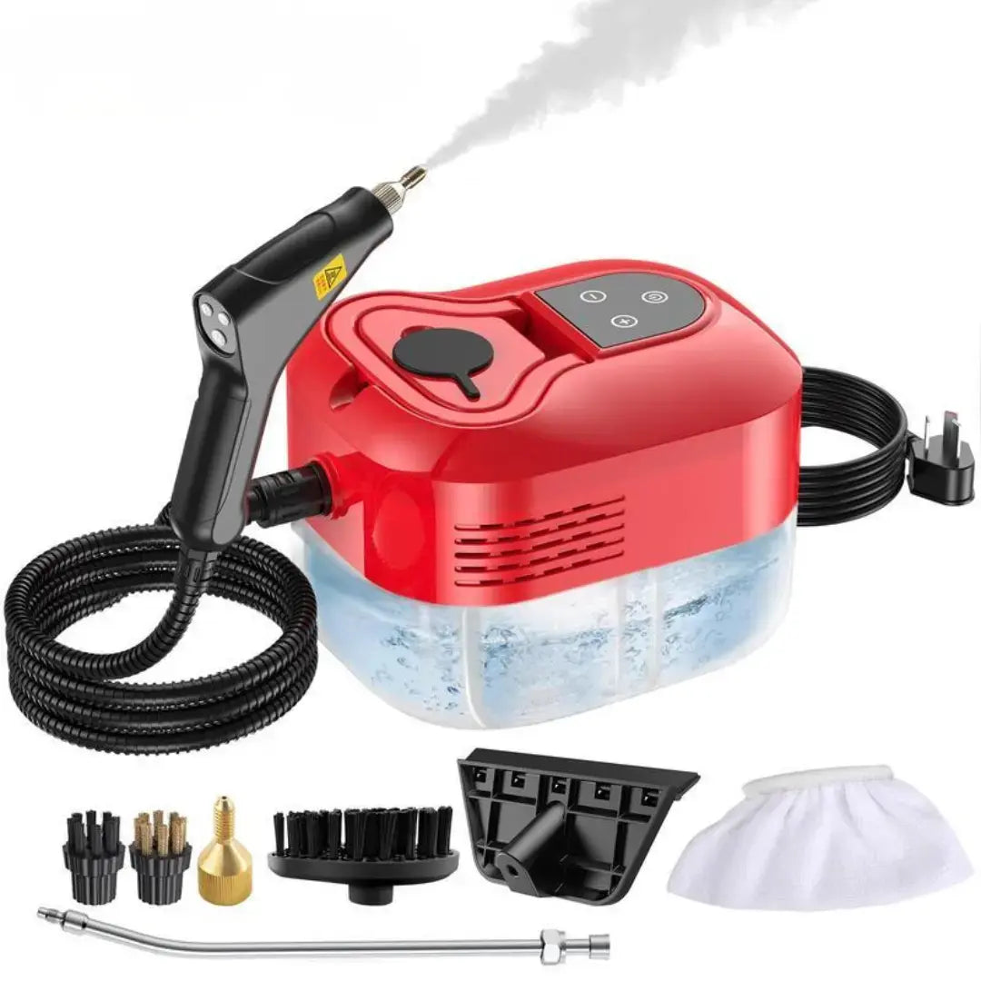 Velnator T6 Dampfreiniger, 2500W Handdampfreiniger, Hochtemperatur-Dampfreinigungsgerät, tragbarer Dampfreiniger, 6-Gang-Dampfreiniger, 3 Reinigungsbürsten, für Küchenmöbel, Badezimmer